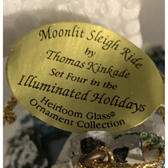 Thomas Kinkade Winter Memories Houses Ornament Collection Bradford Ed Victorian - Picture 7 of 7